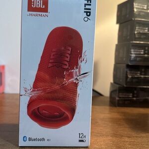 JBL Flip 6 Portable Bluetooth Speaker - Red